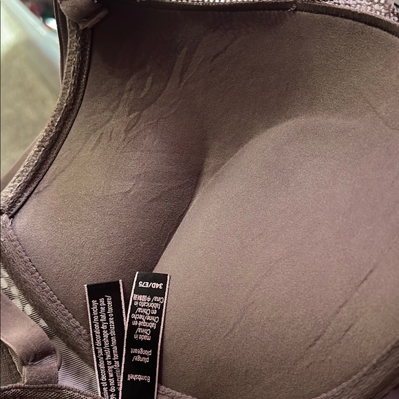 Victoria's Secret Brown Lace Overlay Bra 34D - Picture 11 of 11